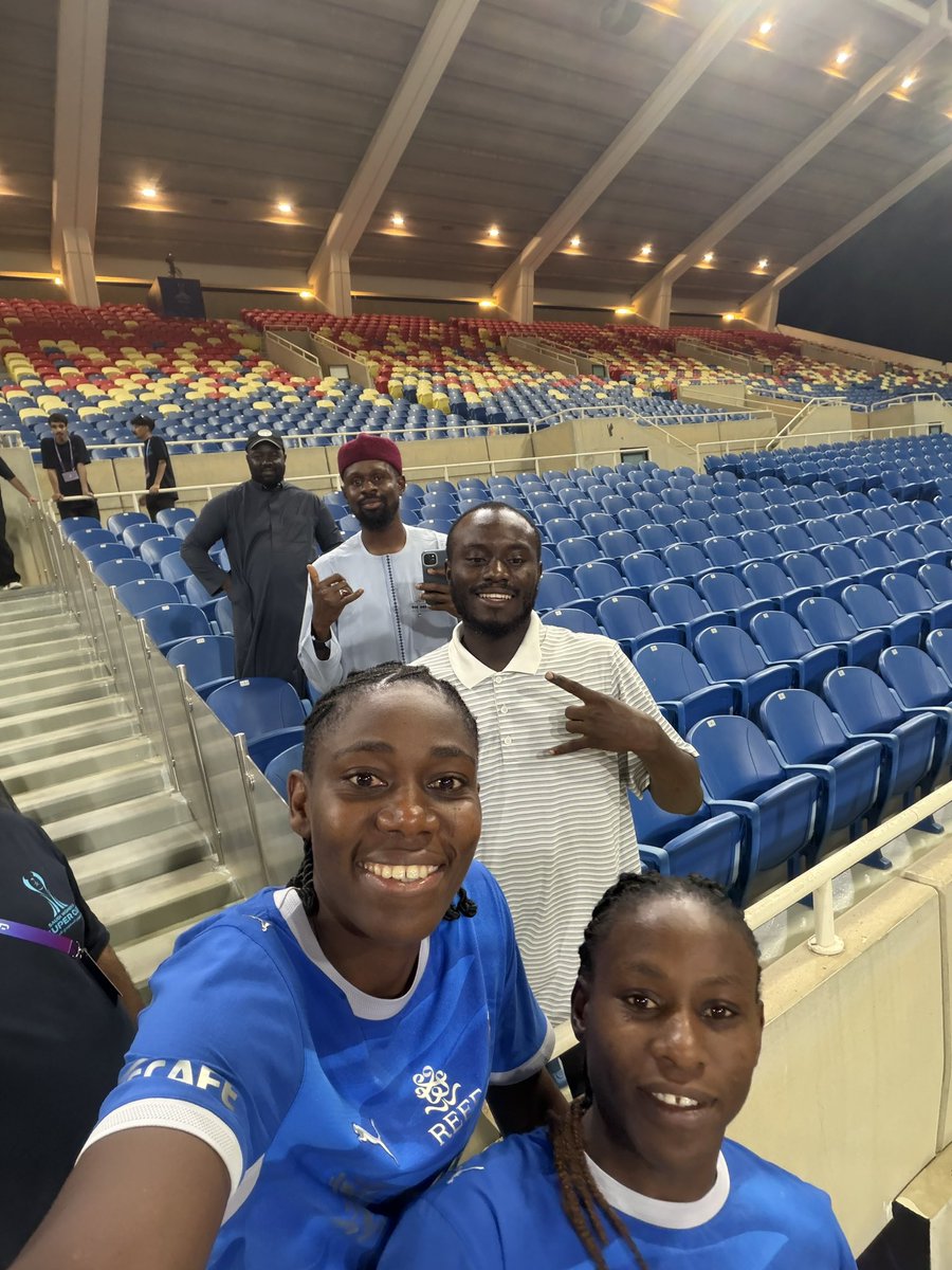 CaptSheshi's tweet photo. A beautiful performance from our ladies, @AsisatOshoala &amp; @UcheibeC, capped off with a winning goal from our very own Agba Baller, @AsisatOshoala, in the Saudi Women’s Super Cup Semi-Finals! 🇳🇬🔥⚽️

Go win that final, girls! 🇳🇬🏆
We’re rooting for you! 💪🏾🦅 https://t.co/SWbTDmlMYe