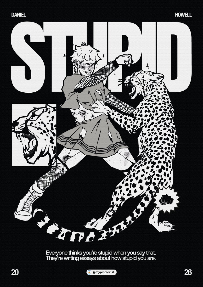 mypipplexlst's tweet photo. SSsstupid @danielhowell 💞🐆
//
no hagan preguntas, solo disfruten lo que generó el phodcast que tuvimos esta semana en mi cabeza...

#phanart #dnptw https://t.co/VzY9XYOcwE