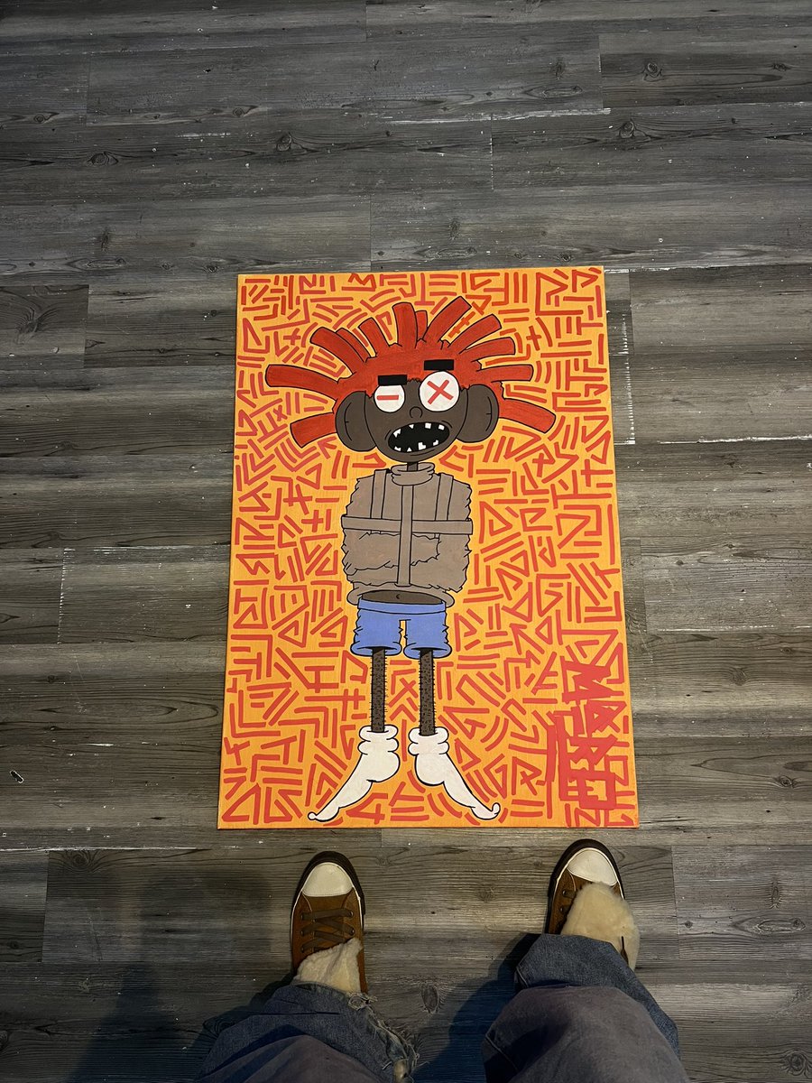 the_onlymaro's tweet photo. Paintings I made for my newest collection “THE STATE OF THE MIND” https://t.co/6VpjXmK2mm