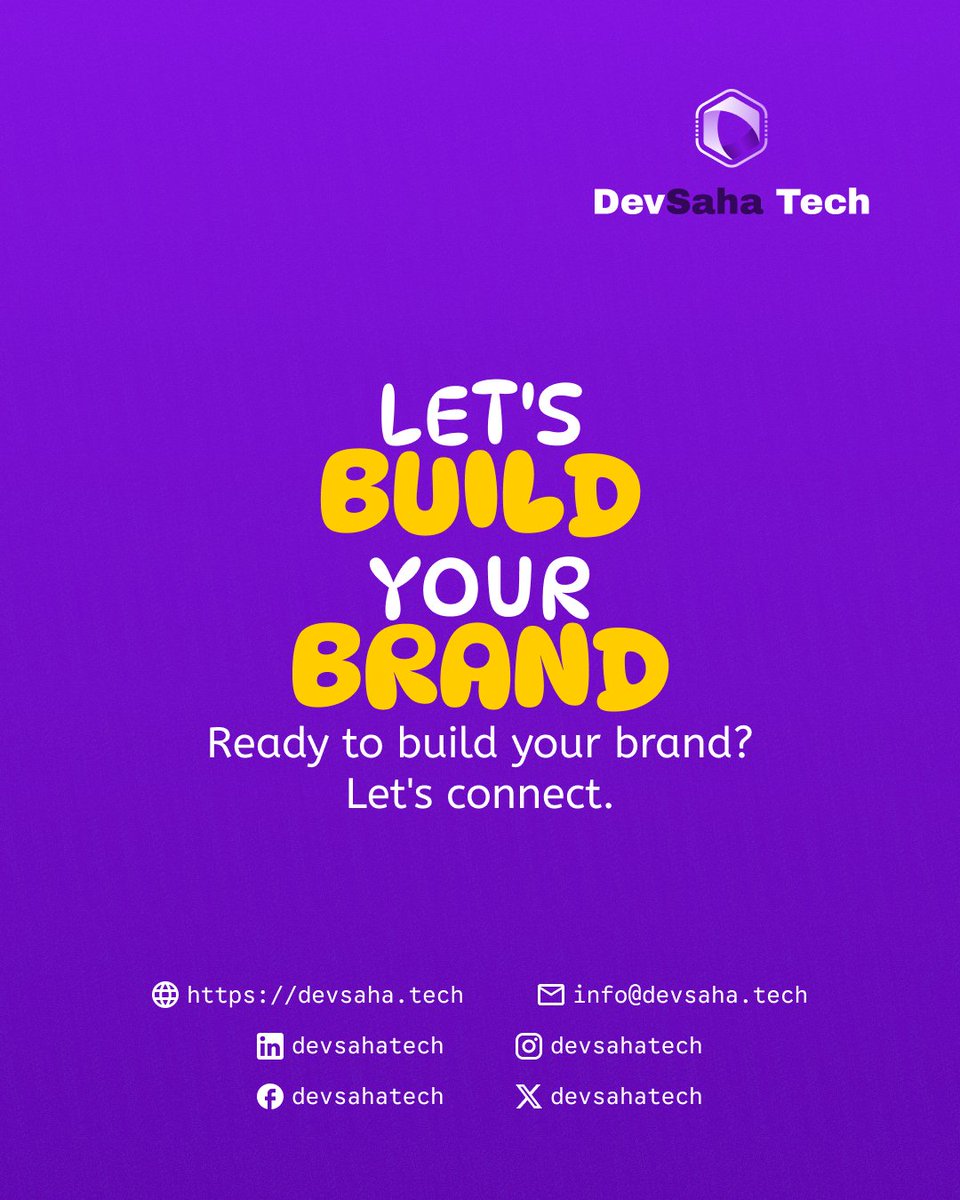 devsahatech's tweet photo. Ready to take your business to the next level? 🚀

At DevSaha Tech, we build high-performance websites and custom digital solutions that elevate your brand identity and drive real growth.

Let's build together ⬇️

🌐 https://t.co/Mwoy3hh9XY
📧 info@devsaha.tech

#DevSahaTech https://t.co/4XV5yDKEKr