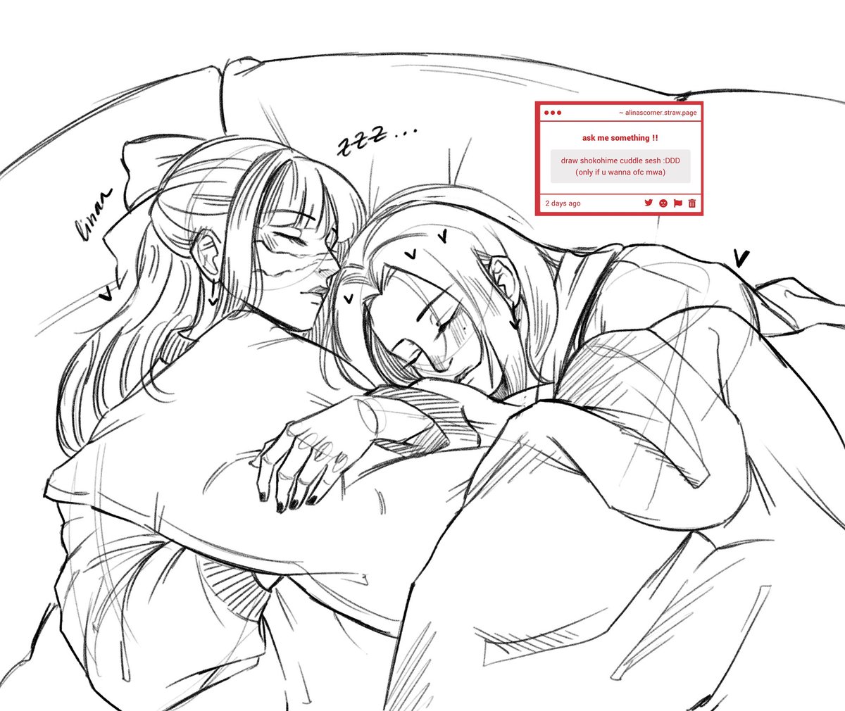 alinassscorner's tweet photo. eepy and cuddly #shokohime https://t.co/BpZwlHd6al