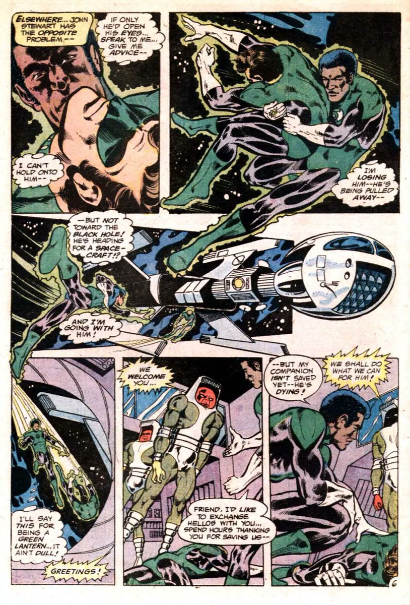 619_tr's tweet photo. @PomegranateCity John's debut comic also isn't canon. Another thing. Nobody in the story knew the Senator was racist until John proved it with good detective work. Keep your Bias out of media literacy. For over 50 years, Comic Hal and comic John have been friends. Yet you're being a toxic fan. https://t.co/5UJcZt3II5