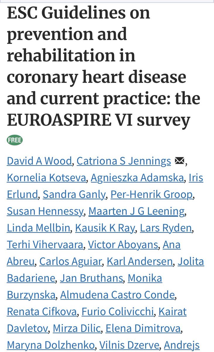 doctstefania's tweet photo. 🔥 presented at #ESC26 & published in #EHJ first results of EUROASPIRE VI study with 🇮🇹contribution thanks to the national leader Prof Furio #Colivicchi engagement & Fondazione @perilTuocuore Research Center, guided by @maggioni5, support
👉 https://t.co/acxwiLM6Zu https://t.co/EwyqLut1fc