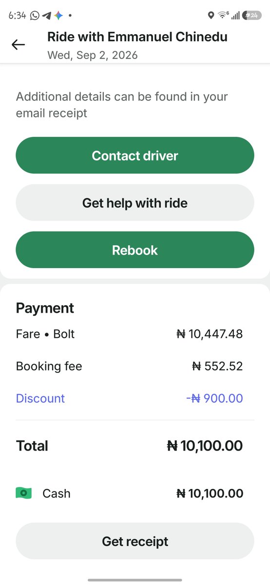 ctzsamie's tweet photo. Same distance, same date, see the price difference. If Uber is leaving Nigeria, Bolt should also pack their load. https://t.co/ebnd8GIimV