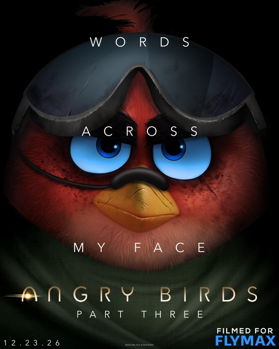 CartoonsSource's tweet photo. ‘DUNE: PART 3’ inspired poster for ‘THE ANGRY BIRDS MOVIE 3’ has been released.

#TheAngryBirdsMovie3 #DunePart3 #AngryBirdsMovie3 https://t.co/UanCSTDoKr