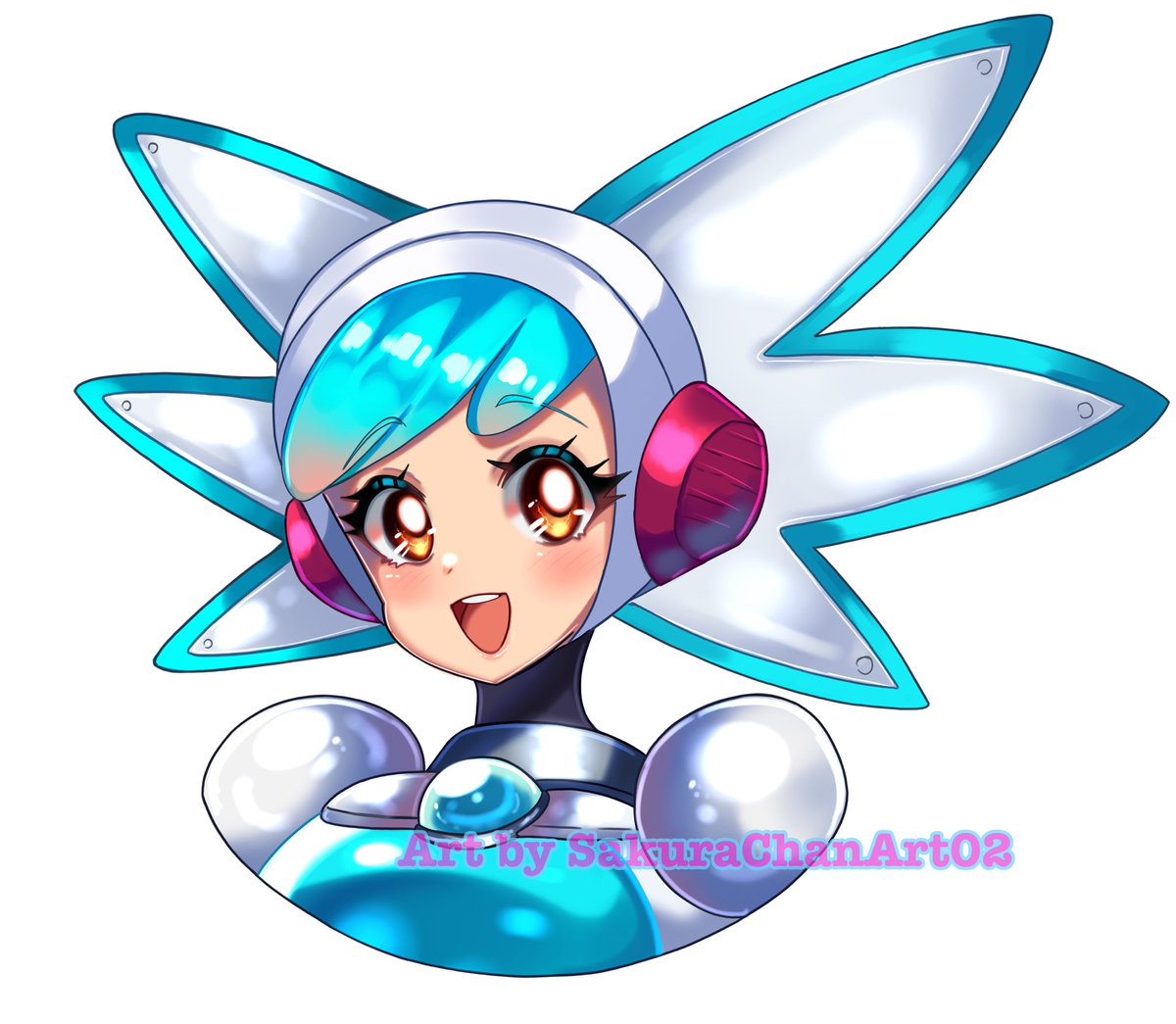 SakuraChanArt02's tweet photo. Twinkle Girl 💙✨ 

#TwinkleGirl #MegaManDO #MegaMan https://t.co/jWZrjIjGny