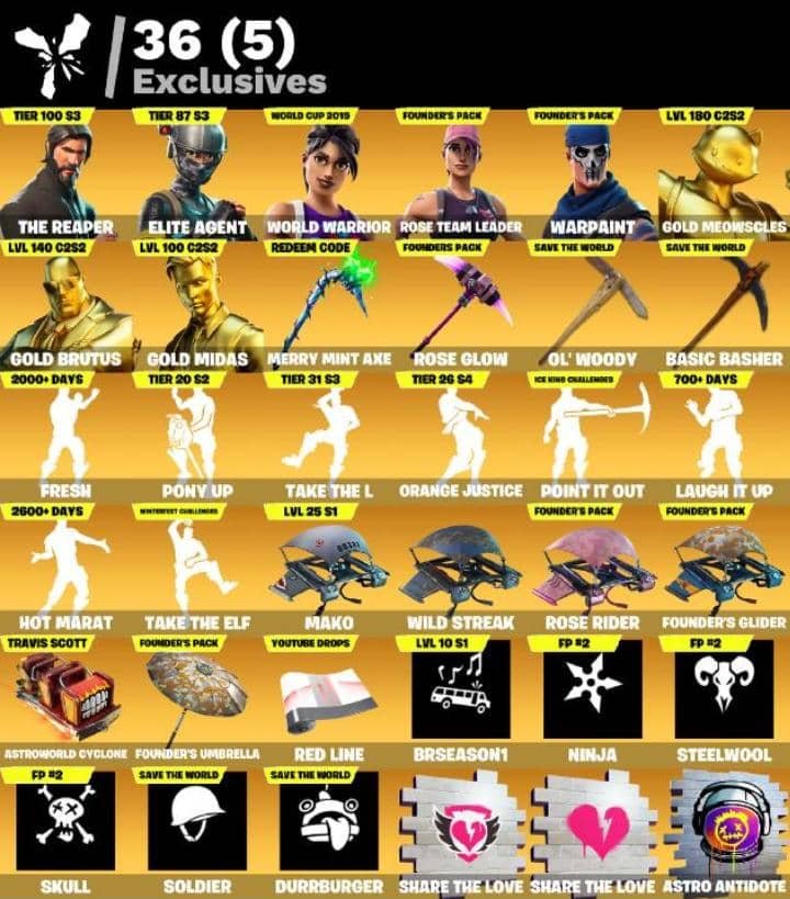 gameshubmmos_'s tweet photo. 123 Skins | OG STW FP2 | The Reaper | Elite Agent | World Warrior | Rose Team Leader | Warpaint | Gold Meowscles | Gold Brutus | Gold Midas | Merry Mint Axe | Rose Glow | 500VB | 31.08.26 (3 days ago) ๐ฅ
#Fortnite #account #trade #sell #OG #OGAERIAL #OGSKULL #OGaccount https://t.co/JZNP2INhTx