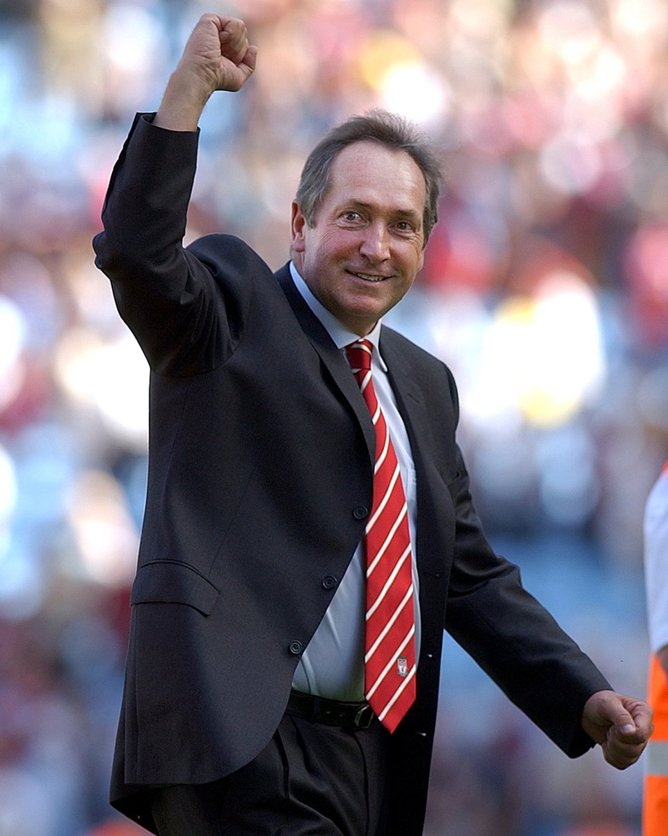 LFC's tweet photo. Remembering Gérard Houllier, who was born on this day in 1947 ❤️ https://t.co/kv12YxWA7x