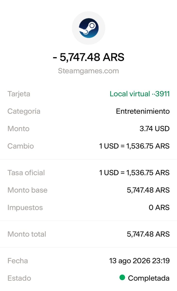 steamcito_ar's tweet photo. 🇦🇷 Guía paso a paso para comprar al mejor precio y sin ningún recargo en toda la tienda de Steam Argentina (Actualizado Septiembre 2026)

Abro hilo 🧵 https://t.co/WxkYKCZHre