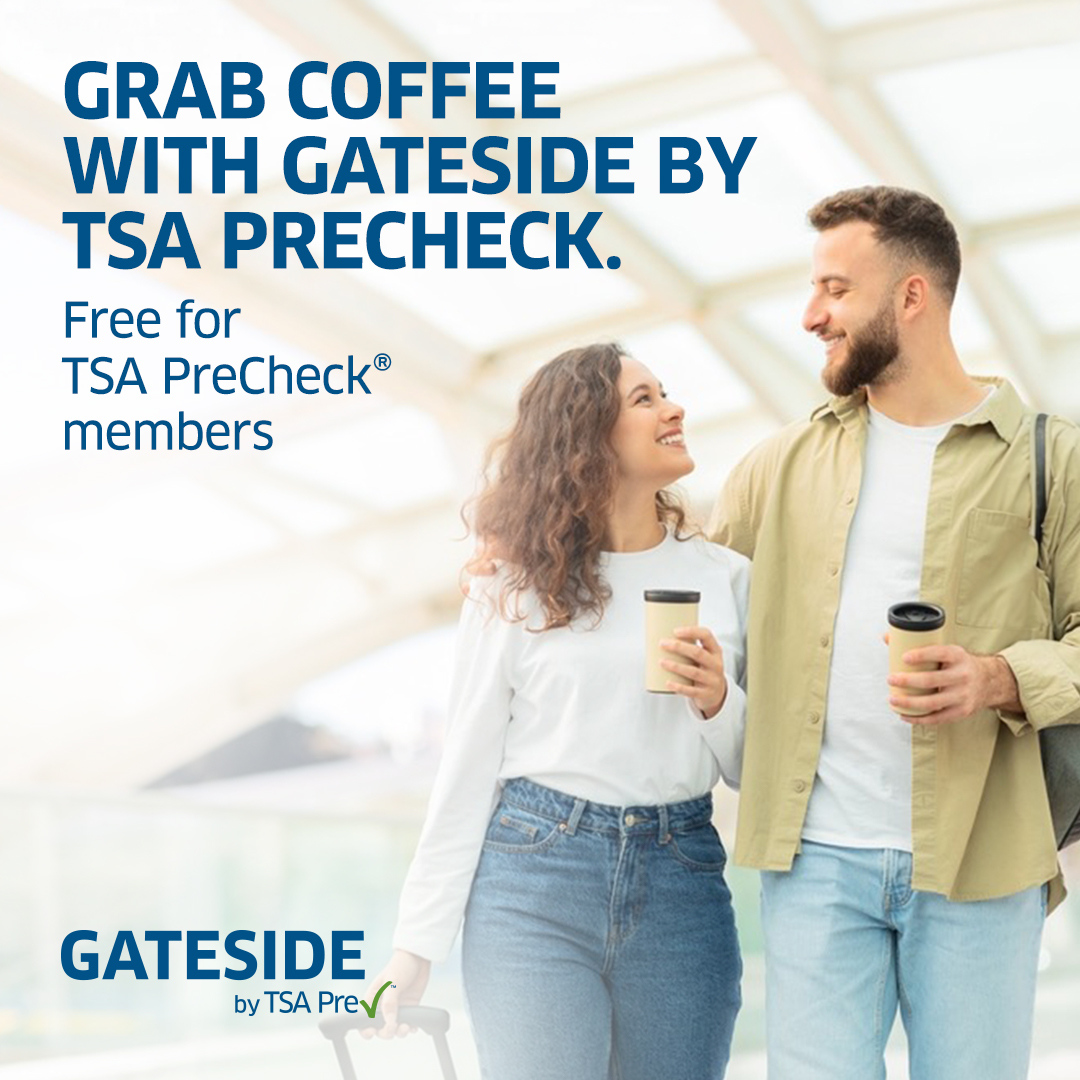 FlyICT's tweet photo. We’re participating in the Gateside by TSA PreCheck program at ICT.

Those who enjoy TSA PreCheck® benefits can apply in advance to access the terminal beyond security without a boarding pass. https://t.co/WKwxMpNaNd