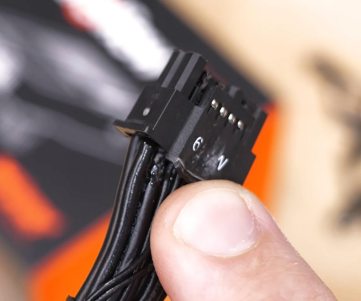 TechPowerUp's tweet photo. Hardware Unboxed Falls Victim to Melted RTX 5090 Power Connector as Cable Reaches 175°C https://t.co/W6WrXNlu9H https://t.co/bUjlKyD82S