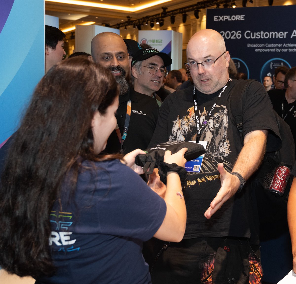 VMwareCommunity's tweet photo. Piotr @TheTechWorldPod has been spotted – and we'll see him soon, delivering the {code} QuickTalk "AI-Powered VMware Cloud Foundation: How I Cut a 4-Hour Task Down to 4 Minutes"

Come out to The Hub theater at 11:30AM. Standing room is always welcome. 

➤ https://t.co/iwgLrqBoQo https://t.co/4uzZpHb7OY