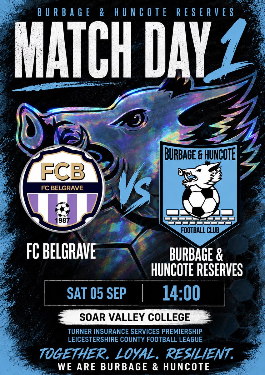 bhres2023's tweet photo. 🔥 THE WAIT IS OVER. ⚽️

We’re ready, focused &amp; raring to go! 🐗🩵

🆚 FC Belgrave
📅 Sat 05-Sep | ⏰ 14:00
📍 Soar Valley College, LE4 7GY

90 minutes. Set the tone for the campaign.

#UTFBHRes 🐗🩵 https://t.co/LseyphwLKV