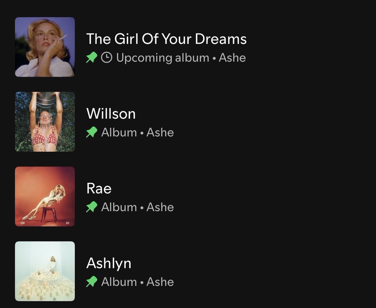 jocelynsversion's tweet photo. ashlyn rae willson the girl of your dreams, the album lineup of the century https://t.co/KR0K77m9Ww