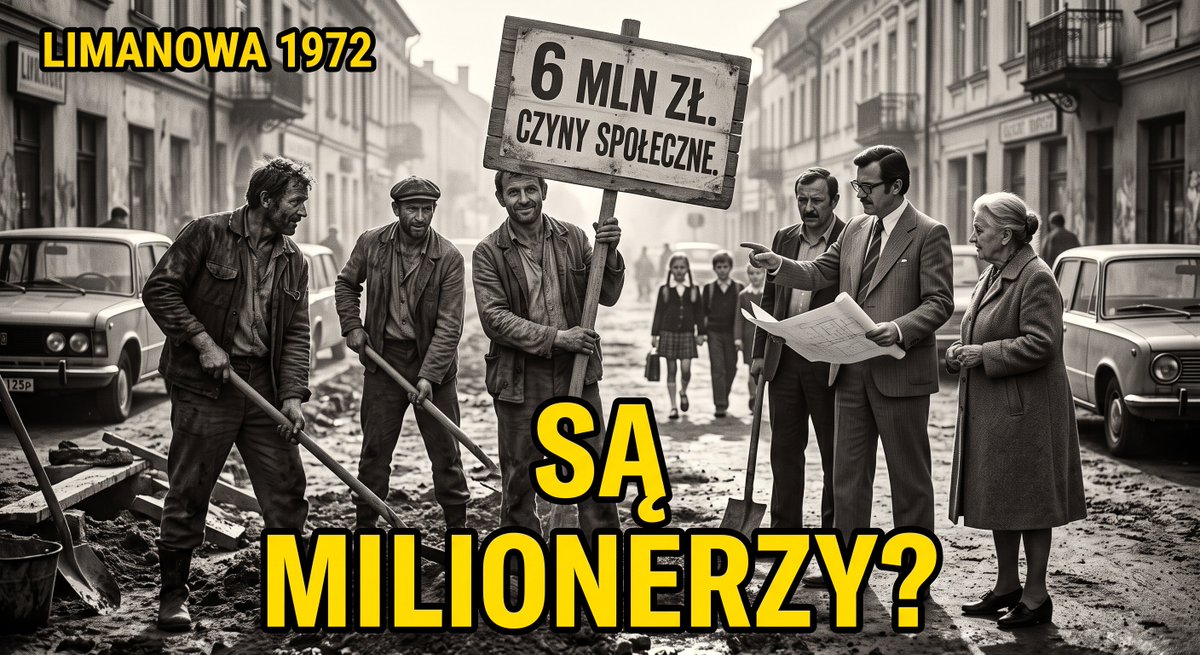 RetroPolskaDo's tweet photo. https://t.co/NNAtFiMJsB
Miasto pełne milionerów? Sekret 6 milionów złotych z PRL-u [Dokument] https://t.co/eJYDgfr75t