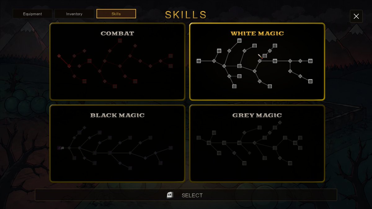 OnlyLuckOG's tweet photo. Other changes: 
- Major updates  to skill trees
- New level generation system that has a nice mix of procedural and hand authored content
- New enemies and enemies kills
- Changes to shielding spells/scrolls, they now absorb damage instead of increasing defense
- Sealed rooms,  defeat all enemies to escape
- Plus more...