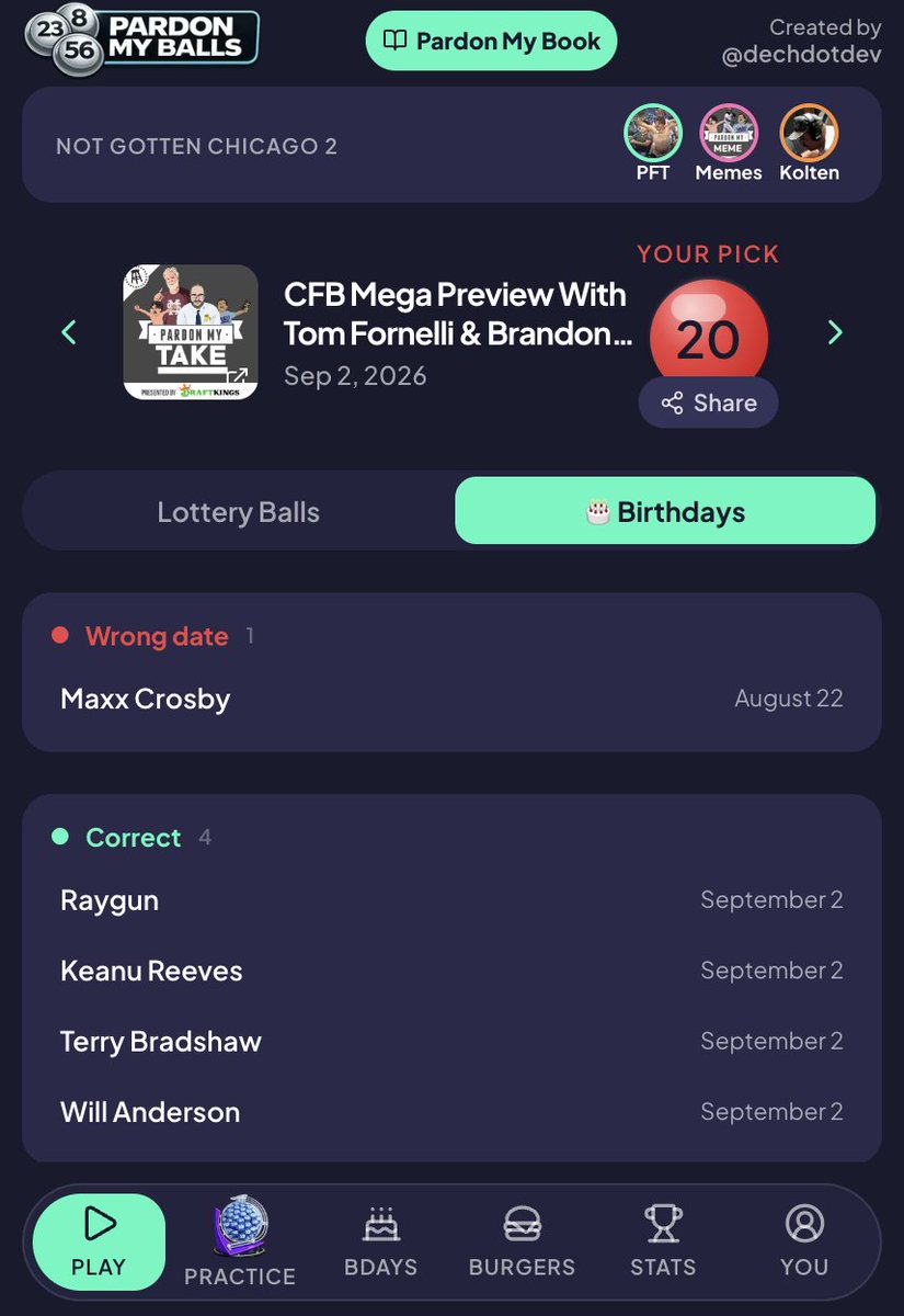 DechDotDev's tweet photo. Rare birthday miss for @PFTCommenter today.
@CrosbyMaxx's birthday is on August 22 https://t.co/2U2np4Bh21