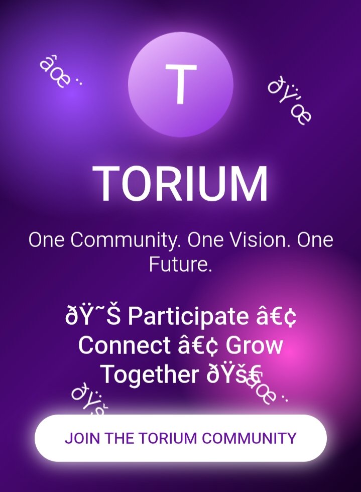 babsho405's tweet photo. The strongest networks aren’t built by spectators.

They’re built by people who participate, contribute, and believe early.

That’s why I’m watching Torium Network closely. ⚡

The journey is only beginning.

$TORIUM 🚀#Torium @Toriu https://t.co/rFwBFGwD5L