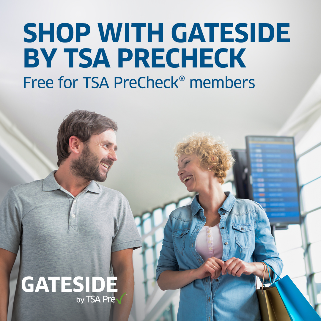 FlyICT's tweet photo. We’re participating in the Gateside by TSA PreCheck program at ICT.

Those who enjoy TSA PreCheck® benefits can apply in advance to access the terminal beyond security without a boarding pass. https://t.co/I7ReS4fWjm
