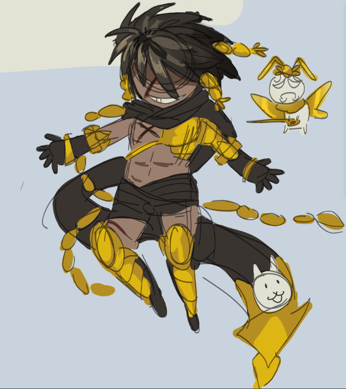 FLO00OF's tweet photo. Im posting this Skanda everywhere like a bum. I need to go back to clone posting soon I miss them .

#TheBattleCats https://t.co/lstDXdmcNm