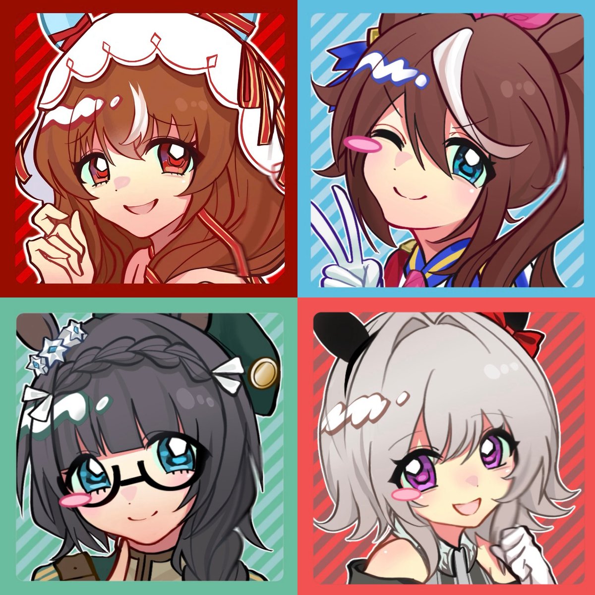 Bellairede1f's tweet photo. #ウマ娘
再画四只 https://t.co/JdFJHvzQGH
