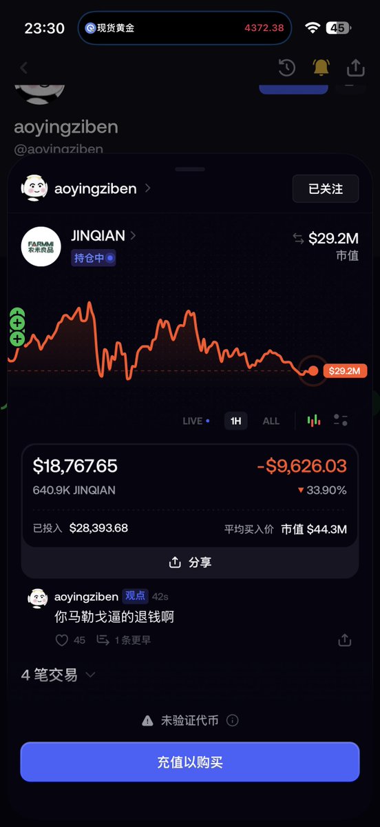 GoinsXcrypto's tweet photo. @thankUcrypto 杀鹰了杀鹰了 https://t.co/79g4ZYCVUM
