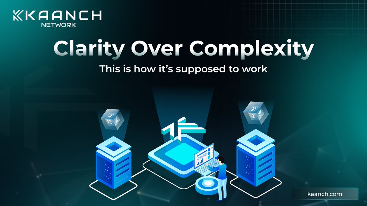 KaanchNetwork's tweet photo. Clarity over complexity.
Kaanch Network is built with focused infrastructure designed to make decentralized technology work more efficiently.
https://t.co/qBZGiTCDN3
#KaanchNetwork #Web3 #Blockchain #Infrastructure https://t.co/yx1Pv11K1Z
