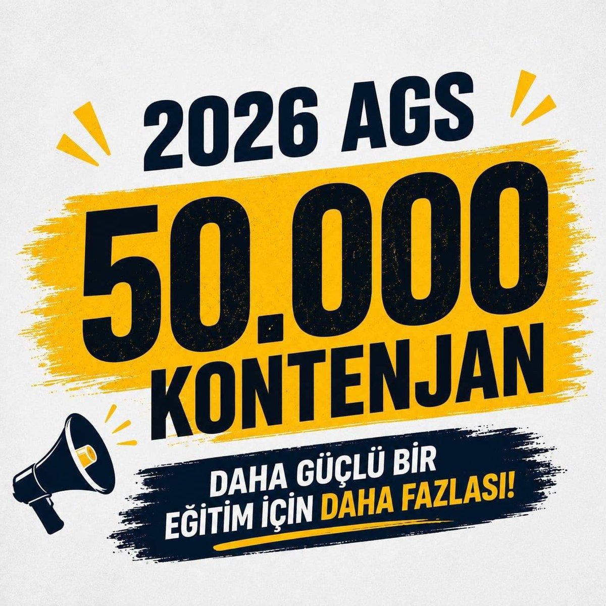 fenersizhayat's tweet photo. Sn.Oktay Saral,“2026-2027 Eğitim-öğretim yılında ciddi bir öğretmen alımı olacaktır.”sözünüzün verdiği umutla büyük emekler vererek çalıştık.Şimdiyse umutların gerçeğe dönüşmesini istiyoruz.2026 AGS için 50 bin kontenjan müjdesini bekliyoruz.
#SnSaraldanAGSsözü50Bin https://t.co/ItAWYTzV0G