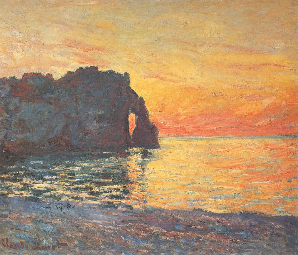 impression_ists's tweet photo. Claude Monet,  Etretat https://t.co/a8CAdHLwOv