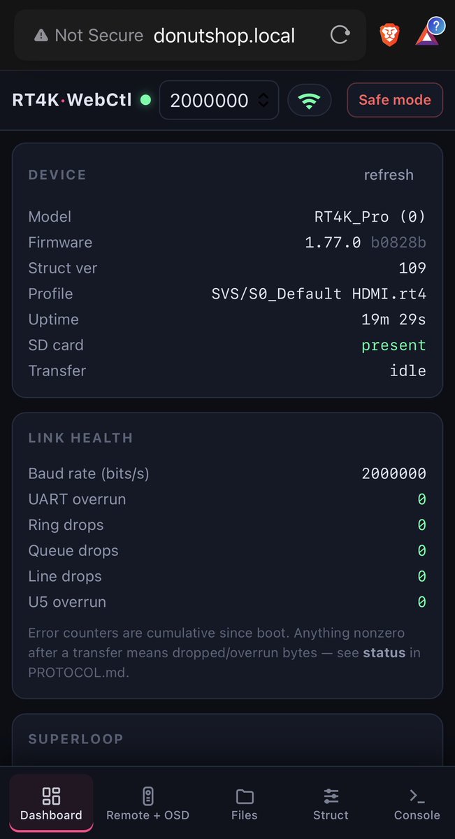 donutswdad's tweet photo. DonutShop is now cellphone friendly!

New OSD overlay allows you to navigate the menu without looking at your display.

Larger remote also available for use with your display :)

Load profiles directly from the File manager.

Same functionality as desktop version, just smaller. https://t.co/m1bgKSwgFy