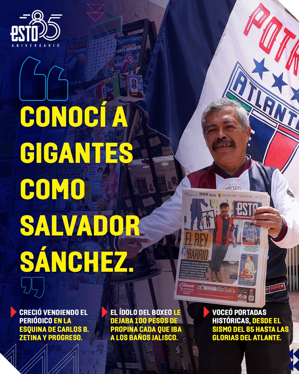 estoenlinea's tweet photo. 📰 85 AÑOS DEL ESTO: LA HISTORIA DEL 'TIN TAN' DE LA ESCANDÓN 🐴

Jerónimo Ascari, el "Tin Tan de la Escandón", pasó de bocear el periódico junto a su padre a convertirse en la mismísima portada del diario.
👉🏻 https://t.co/62p2y6BAQC https://t.co/TYKcI76SfT