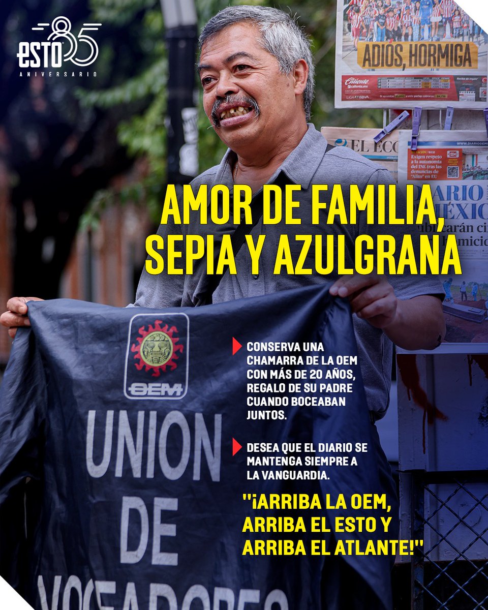 estoenlinea's tweet photo. 📰 85 AÑOS DEL ESTO: LA HISTORIA DEL 'TIN TAN' DE LA ESCANDÓN 🐴

Jerónimo Ascari, el "Tin Tan de la Escandón", pasó de bocear el periódico junto a su padre a convertirse en la mismísima portada del diario.
👉🏻 https://t.co/62p2y6BAQC https://t.co/TYKcI76SfT