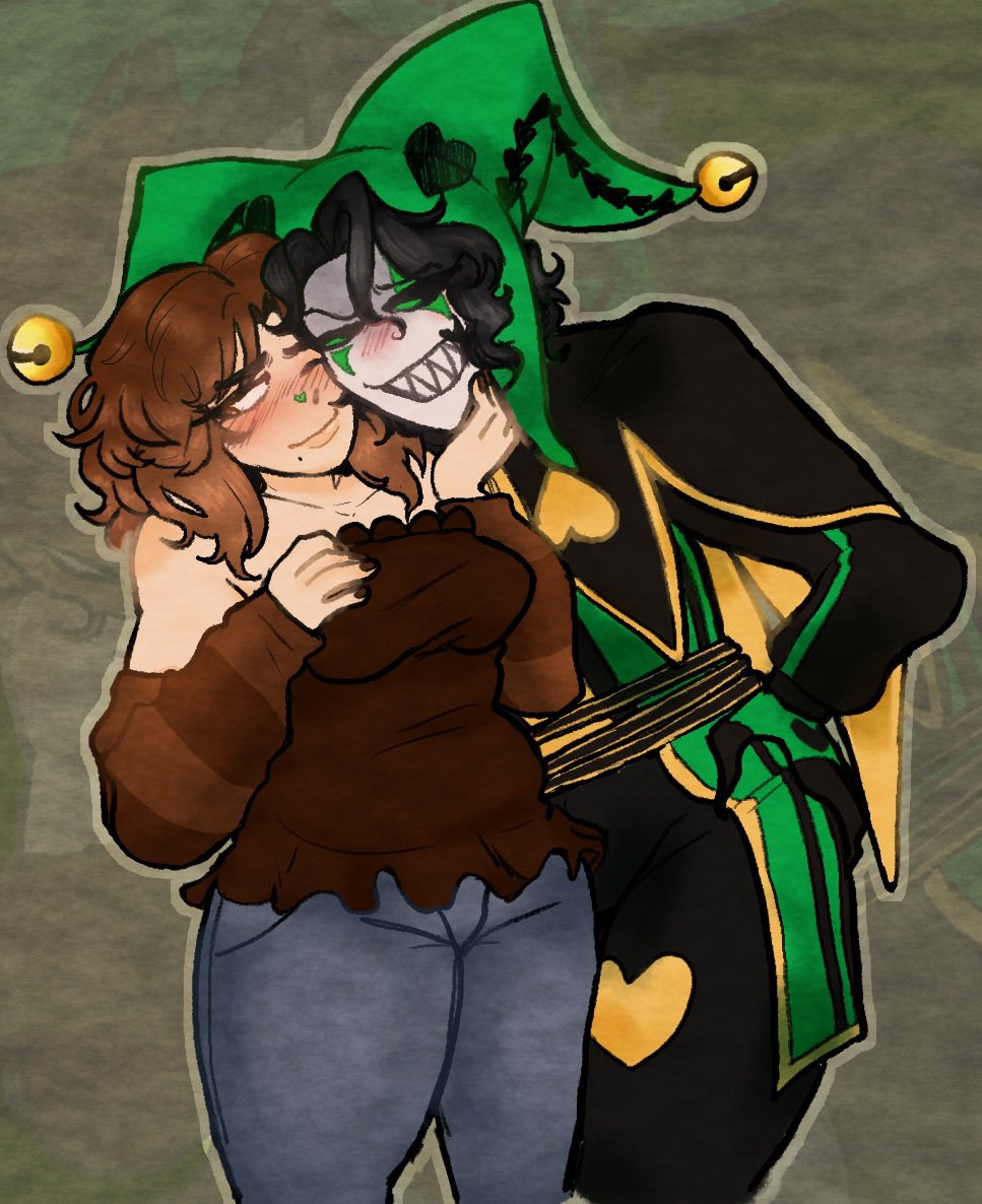 KeroKeroNiko's tweet photo. Commission finished for my best friend, @teddyinabox 
#tfc #thefreakcircus #harlequin #tfcharlequin https://t.co/vPMjNuKqtq