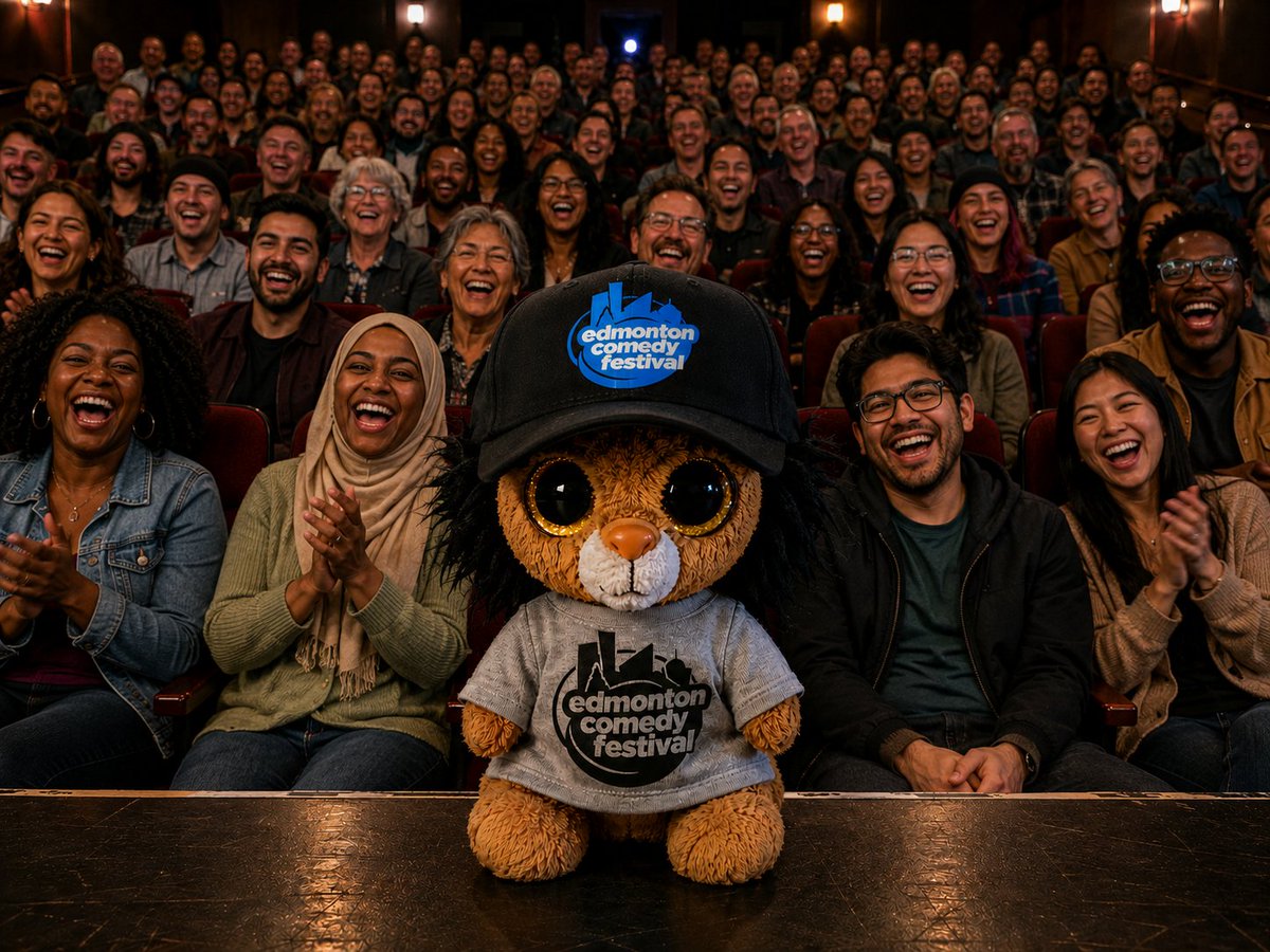 GroseAndrew's tweet photo. Tickets for the 2026 Edmonton Comedy Festival can now be purchased at https://t.co/EuMnitd3hw. Do it for Ramsey. https://t.co/awijtesGZ0