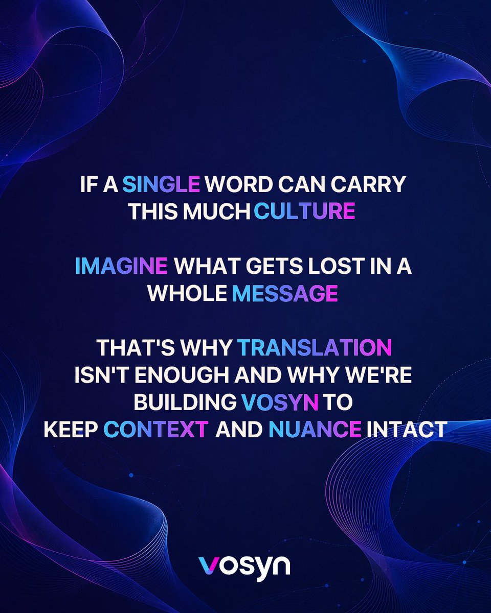 thevosynai's tweet photo. Some words can't be translated.
Sobremesa. Jugaad. Komorebi. Saudade.
Each carries a whole culture no single English word holds. That's why translation isn't enough and why we're building @Vosyn to keep context + nuance intact.
Which word would you add? 👇
#Localization #Language https://t.co/QDsnmFD1UU