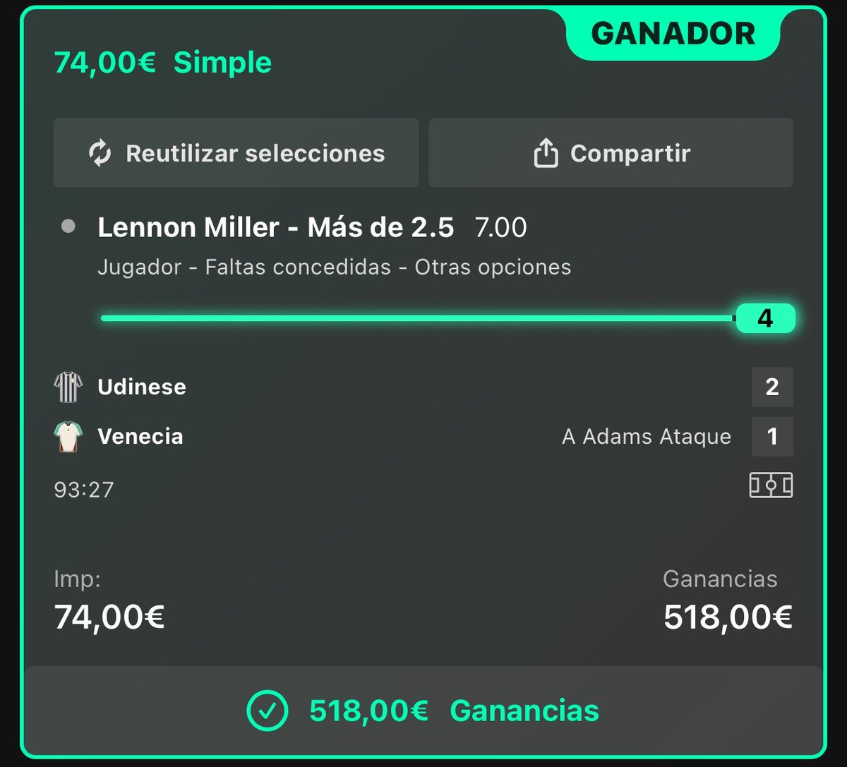 VerdazoDiario's tweet photo. LENNONN MILLEERR

CUOTA 2,75✅
CUOTA 7✅
CUOTA 19✅

MÁS ESCALERAS ASÍ en el link  del canal en el primer comentario https://t.co/HnFvQ2DORG