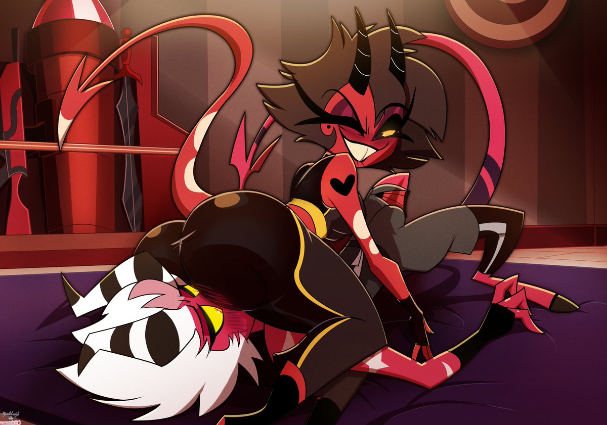 CorazonArts's tweet photo. "Ready to tap out or do you have a little more left to give me?" - #Millie
Ship name #ReaperWrangler
#Aless x #Canon #commission for @Mark99k
#HelluvaBoss #HazbinHotel #Hellaverse #Aless #fanart #HazbinHotelFanart #HelluvaBossFanart https://t.co/Mujozz9g14