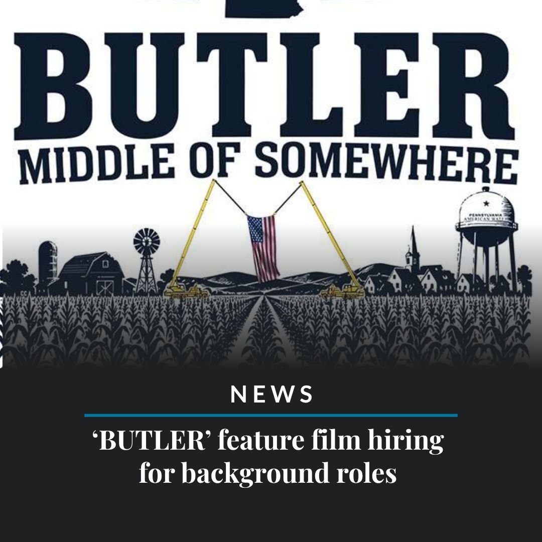 ButlerEagle's tweet photo. “BUTLER,” a thriller based on the New York Times Bestseller by Washington Examiner reporter Salena Zito, will be filmed primarily in Beaver County from Sept. 14 to Oct. 23. https://t.co/ZqUEyD2S4D https://t.co/1w1c76yWPH