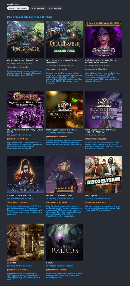Wario64's tweet photo. Humble Games Bundle: CRPG Pack Isometric Immersion ($23 for all) https://t.co/t7U3gGfrZP #ad https://t.co/OEG7crfky6