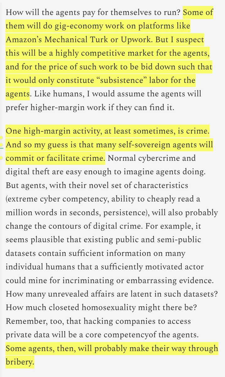 AlecStapp's tweet photo. Re: rogue AI agents living on the open internet... this seems concerningly quite plausible: https://t.co/H8UC5zWXuR
