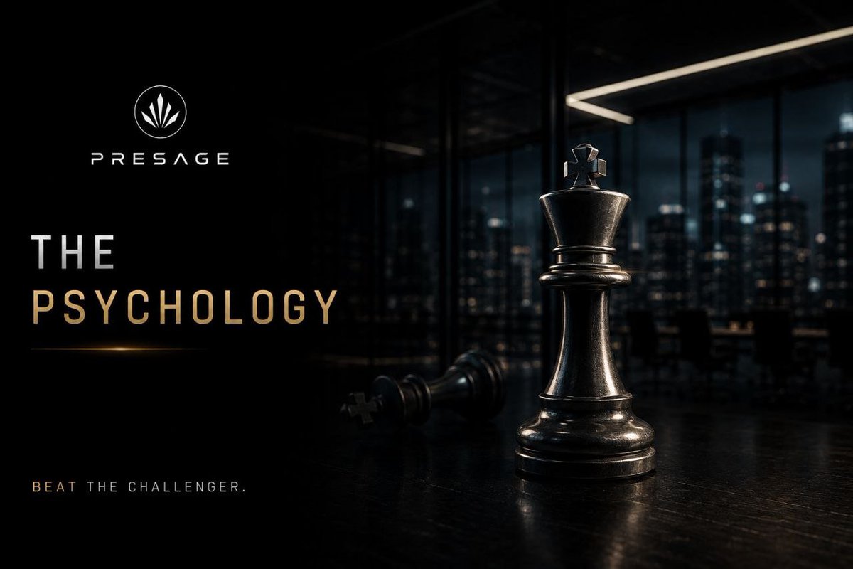 PresageMarket's tweet photo. THE PSYCHOLOGY 

Everyone has a market opinion.
Few are willing to put it to the test.
Pick your asset.
Choose your opponent.
Put your conviction on the line.
24 hours. One winner.
Beat the Challenger.

PRESAGE https://t.co/FA8jtbMhDh