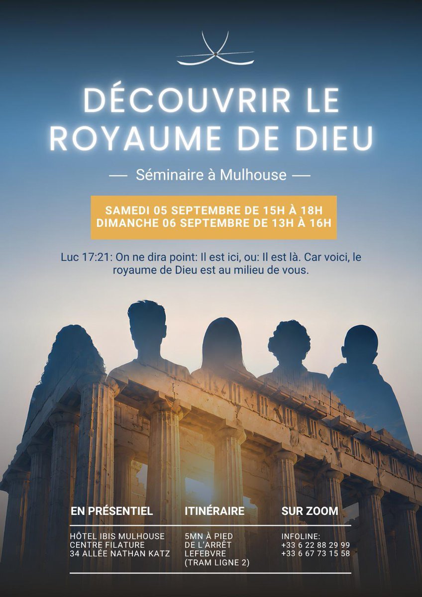 enccceee's tweet photo. C’est avec joie que je vous annonce la tenue de notre prochain Space à Mulhouse sur le thème « Découvrir le Royaume de Dieu », un enseignement capital car le Royaume n’est pas une réalité abstraite ! 

Dm ouverts pour plus d’informations ! https://t.co/aXty0DgOQF