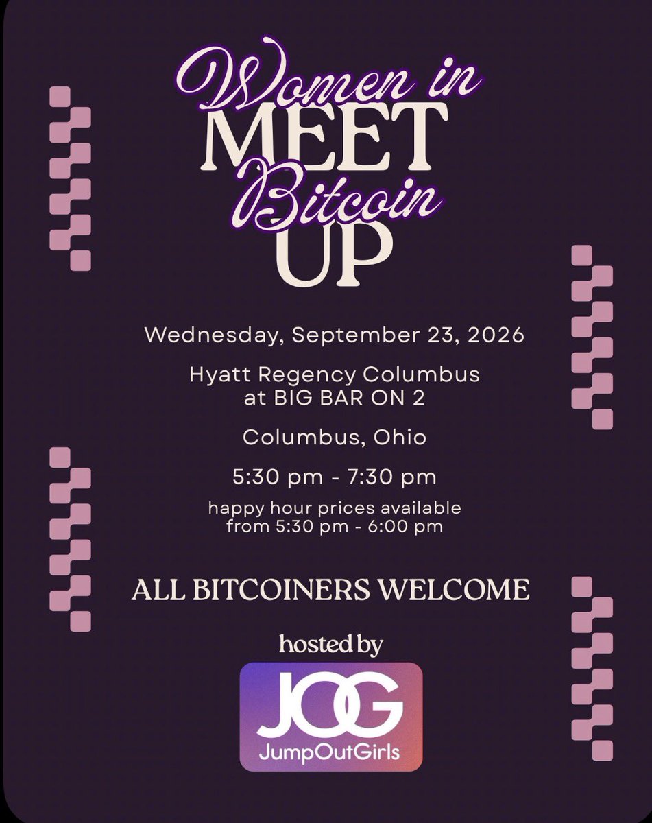 PaulaBTCEdge's tweet photo. 🧡 Women in Bitcoin Meetup @MWBTCSummit hosted by @JumpOutGirls and art by @milliedissents 
Guys are welcome too!

Help us get the word out! Join us and tag someone you think might like to attend or anyone I forgot to add 🙏⚡️
@StacingSats @lindeymagee @tiffany_varty @NatalieAZ4good @NatalieVarty @bitcoinerliz @michelleo_21mil @girls_bitcoin @letstalkabtsats @HumbleWarrior @ProofOfMoney @CH2BF @LorenHodl @icanttellyouy @bitcoinyogini @MrsDanielleLuna @ABCundrstandBTC @SEAisMEDICINE @taniajeanl @halstonvalencia @natbrunell @leamuirleyn 
@ainsleymusic07 @MichelleMcHodl @michelleweekley @AmyDiGi @MomsInBitcoin1 @ElizabethHa @AmberHarrisArt @AnalysFalchuk @Bitcoinfta @Anthony_Luna5 @HodlFlorida @AbundantMines