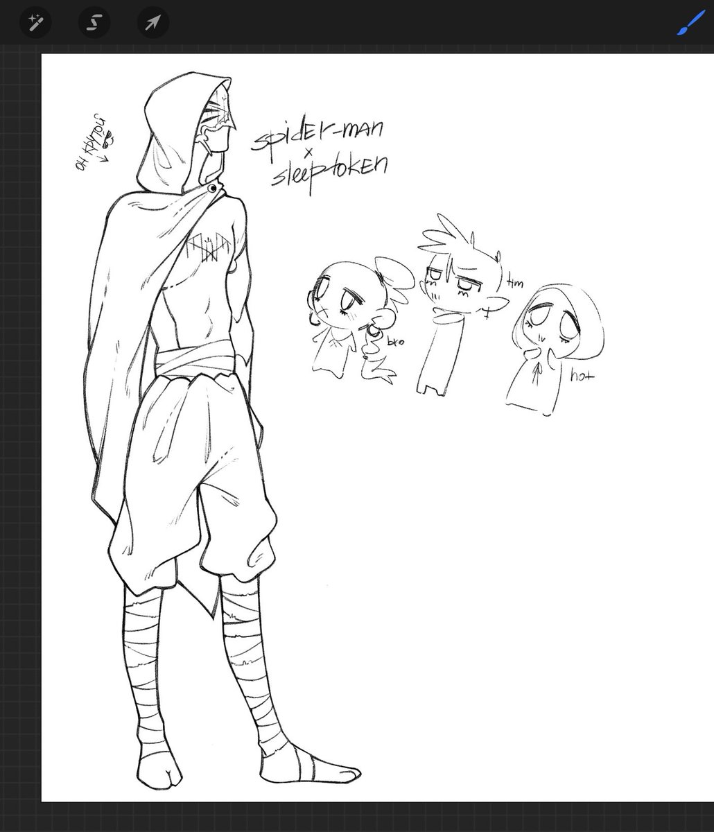 kocosik's tweet photo. Spider man × Sleep token au
I'm too lazy to draw them all
The design is a bit uninteresting as I can barely hold the stylus in my hand
#sleeptoken https://t.co/1QRFy1AhVG
