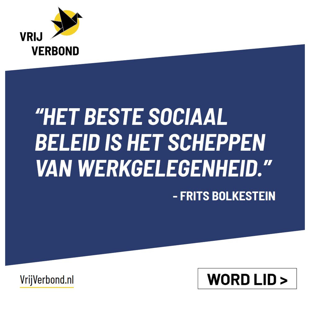 VrijVerbond's tweet photo. Uitkeringen zijn een pleister, banen zijn de genezing. Bolkestein snapte dat goed sociaal beleid begint bij een economie die mensen aan het werk zet, niet bij een overheid die inkomen herverdeelt. Wij bouwen liever aan groei dan aan afhankelijkheid. https://t.co/yClVLcDdnH