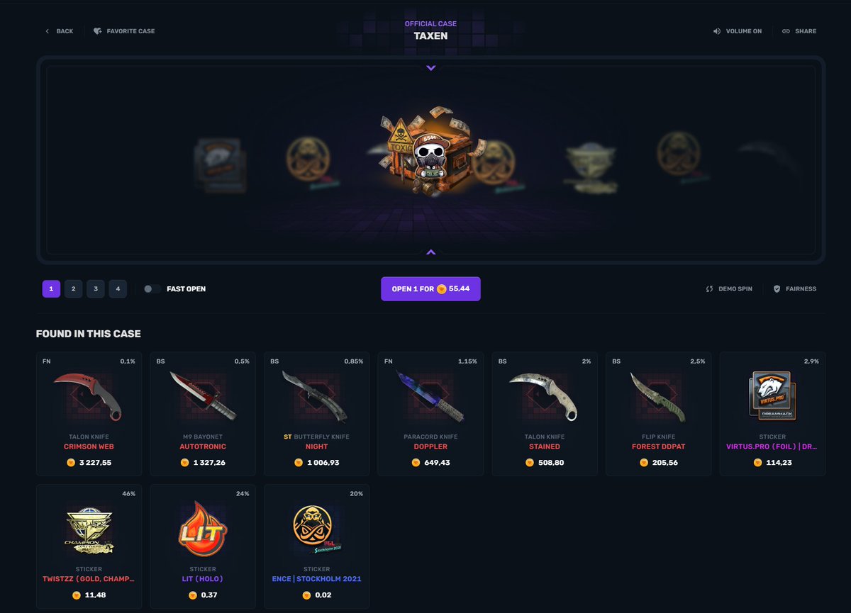Taxentv's tweet photo. 🔥MY CASE JUST DROPPED OVER @CS2_Gem!

To celebrate, I’m giving away $50 (ETH) to 2 winners $25 each!💰

1. Follow me @Taxentv 
2.Repost and Like ❤️
3.Check my LB https://t.co/PfoQttk45b

Winners will be rolled in 5 days!!! https://t.co/v8a3fz3qmz
