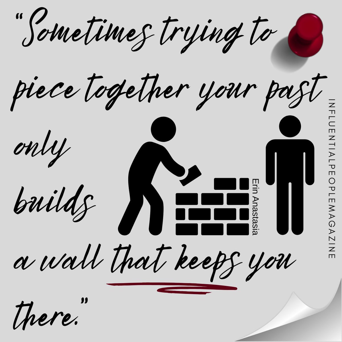 InfluentialPeo1's tweet photo. #piecetogetheryourpast #piecetogether #past #buildsawall #wall #keepsyouthere #influentialpeople #influentialpeoplemagazine #quoteoftheday #checkitout #inspire
https://t.co/2JScSmG8qf https://t.co/LUMCvlWCgB