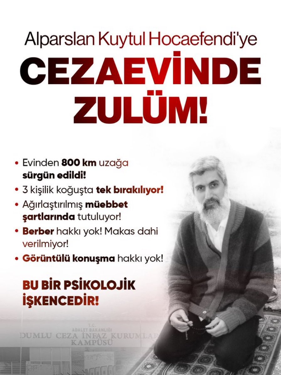 ayseaydin0's tweet photo. Bu işkenceye derhal son verilmeli! 

FurkanGönüllülerine Ozgürlük
TecritZulmüne SonVerin
#YeterArtık https://t.co/avRpQIEWVC