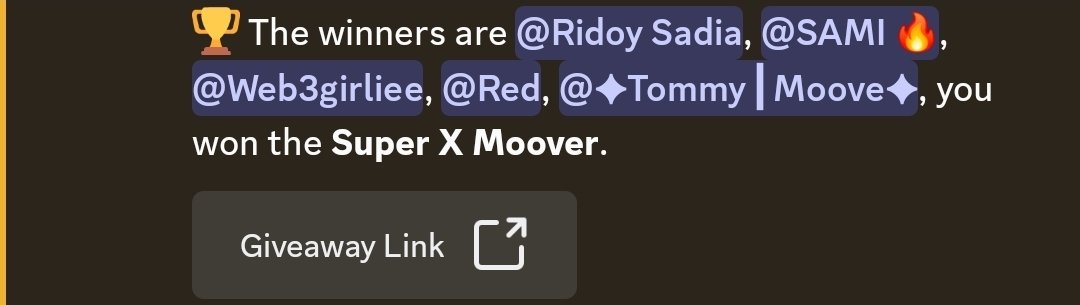 Web3T_W_O's tweet photo. Last month’s community draw has officially wrapped up, and I’m happy to be one of the winners. 💛

Grateful to @moovexyz for rewarding active community members and making participation worthwhile.

Another small win, another reason to keep building and contributing. 🚀

💛 Your money. Your moove. 💛