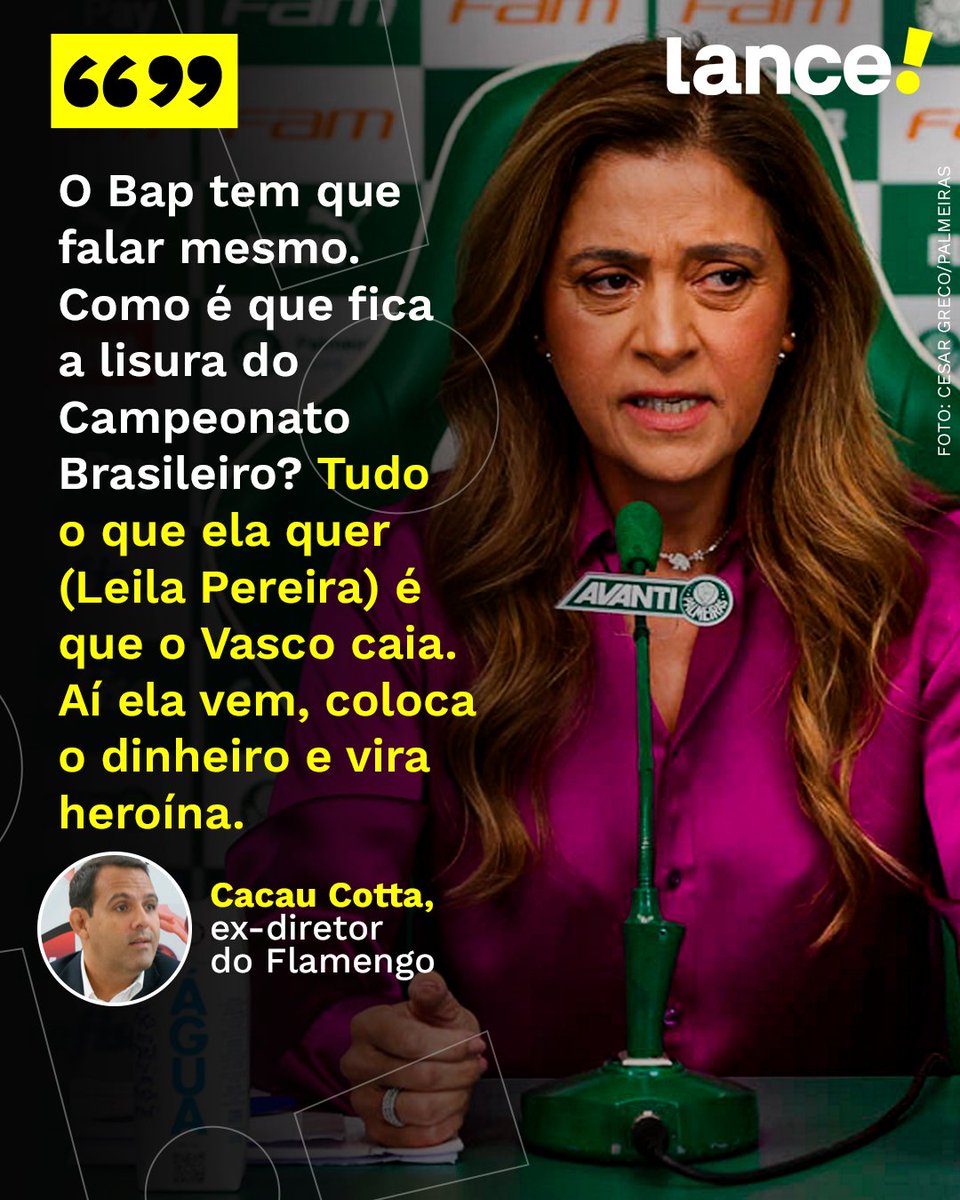 lancenet's tweet photo. POLEMIZOU! 👀

Ex-diretor do Flamengo, Cacau Cotta questionou abertamente o processo de venda da SAF do Vasco: "Como fica a lisura do campeonato?".

Durante participação na Rádio Tupi, ele disparou sobre o formato do negócio.

Teve razão na postura ou não, torcedor? 👇

#Redes8 #LanceInforma
